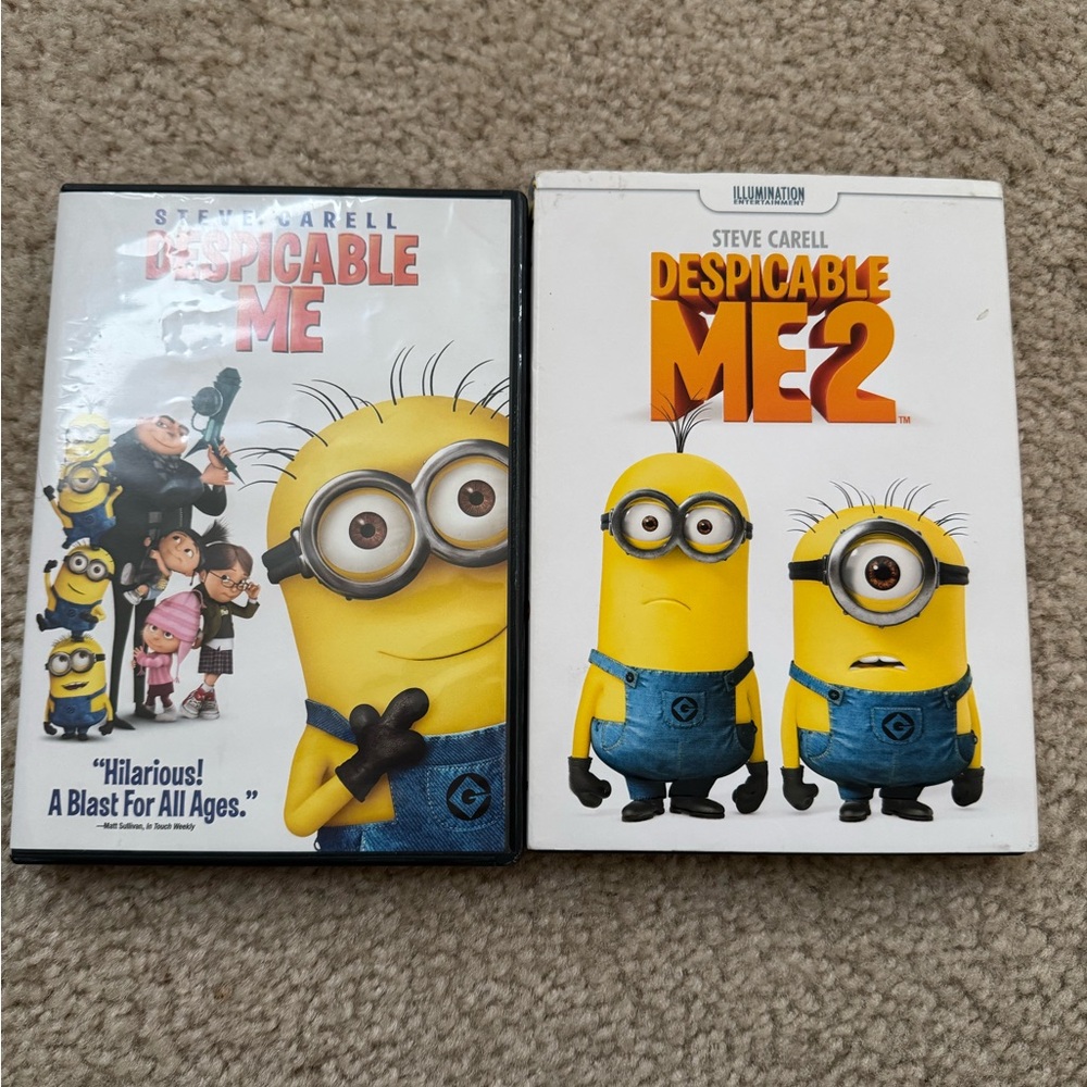 Despicable Me 1 & 2 DVD Set and Ice Age DVD bundle.